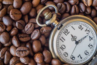 kahve çekirdekleri cep saati