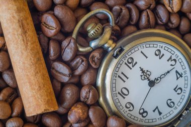 kahve çekirdekleri cep saati
