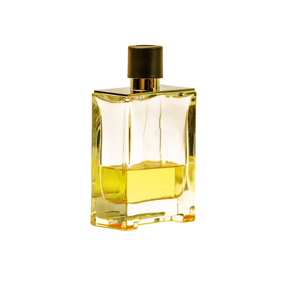 Eine Flasche Parfüm auf weißem Hintergrund — Stockfoto