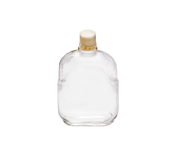 Бутылка для духов на белом фоне — стоковое фото
