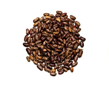 Beyaz arkaplanda fasulye