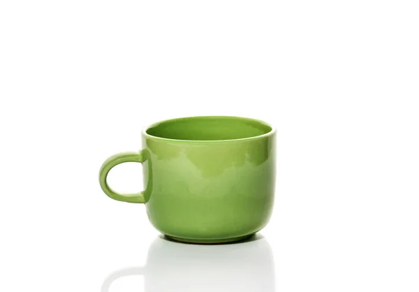 Cup with milk on a white background — Stock Photo, Image