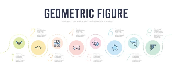 Geometriai ábra koncepció infografikai tervezési sablon. tartalmaz v — Stock Vector