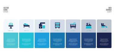 Konsept elementli web pankartı tasarımı.