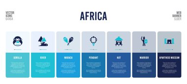 Afrika konsept elementli web pankartı tasarımı.