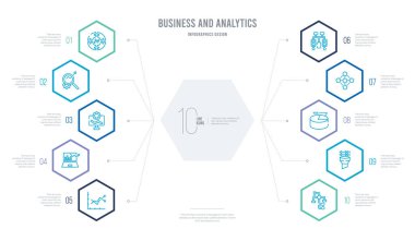business and analytics concept business infographic design with  clipart
