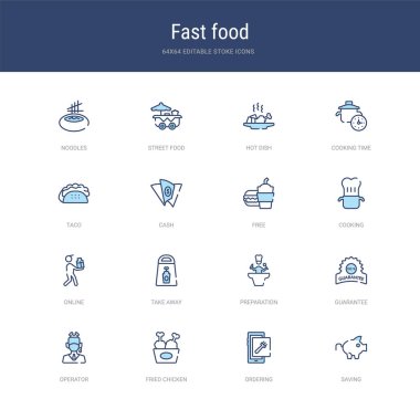 Kaydetme, sıralama, kızarma ch gibi 16 vektör vuruşu simgesi