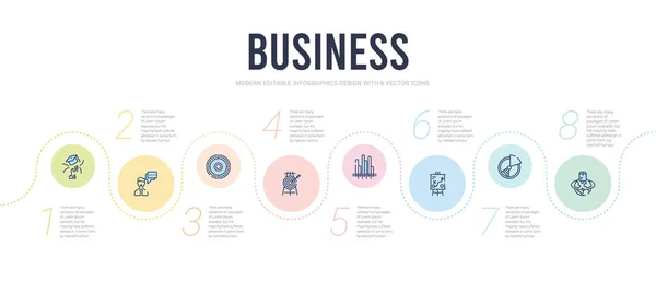 Modello di progettazione infografica concetto di business. incluso logistico , — Vettoriale Stock