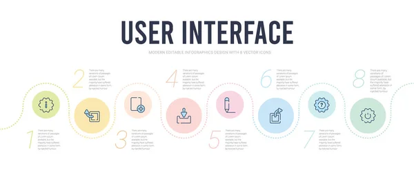Шаблон інфографічного дизайну інтерфейсу користувача. включені — стоковий вектор
