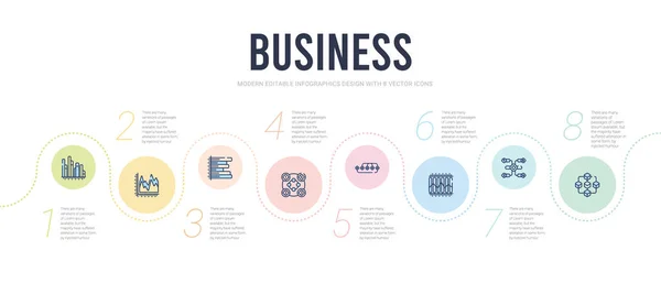 Business concept infographic design template. inbegrepen connectio — Stockvector