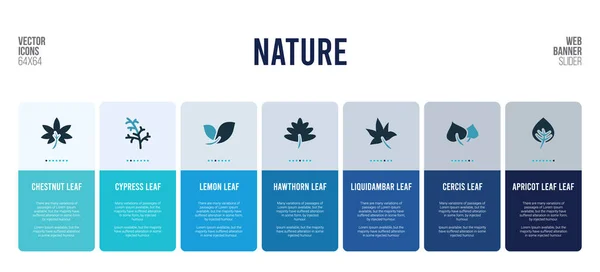 Σχεδιασμός banner web με στοιχεία έννοια της φύσης. — Διανυσματικό Αρχείο