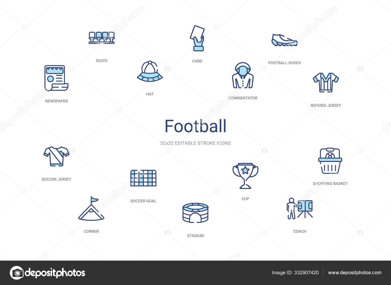 Vetores de Futebol Jogo Dos Desenhos Animados De Futebol Ícone 16 Conjunto  Elemento e mais imagens de A Data - iStock