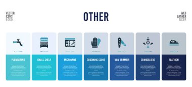 Web pankartı tasarımı ve diğer konsept elementler.