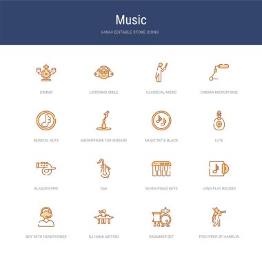 Fareli köyün kavalcısı Dru gibi 16 vektör vuruşu simgesi