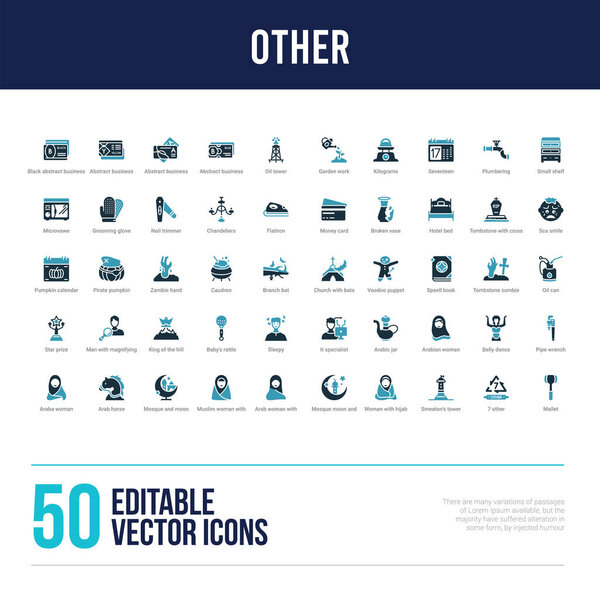 50 других иконок, заполненных концепцией
