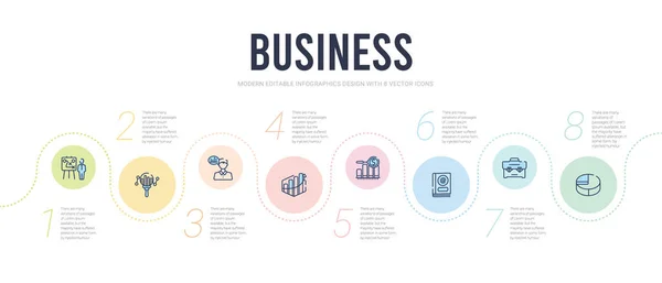 Modello di progettazione infografica concetto di business. incluso trimestre p — Vettoriale Stock