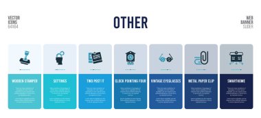 Web pankartı tasarımı ve diğer konsept elementler.