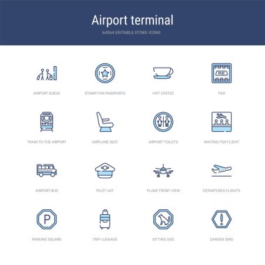 Tehlike gibi 16 vektör vuruşu simgesi seti şarkı söyler, oturur köpek gibi, 