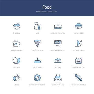 Hardallı sosisli sandviç gibi 16 vektör vuruşu simgesi