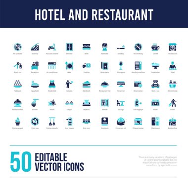 50 otel ve restoran konsepti simgeleri doldurdu