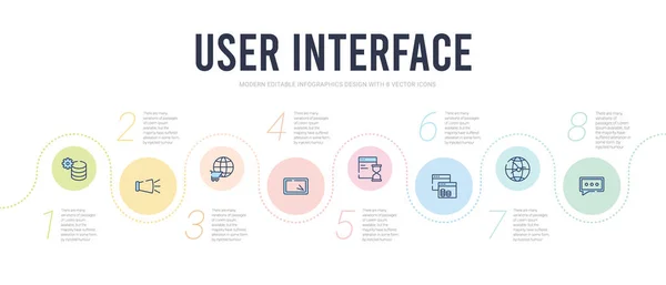 Koncept interfejsu użytkownika infograficzny szablon projektu. w tym spe — Wektor stockowy