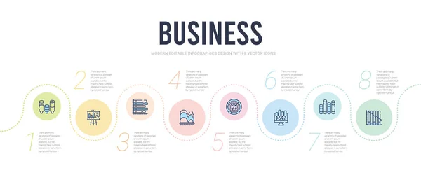Plantilla de diseño infográfico concepto de negocio. datos incluidos anal — Archivo Imágenes Vectoriales