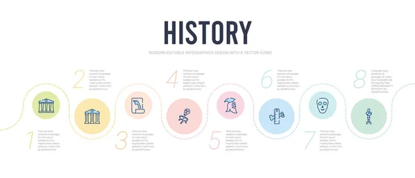 Histoire concept infographie modèle de conception. maman incluse, sku — Image vectorielle