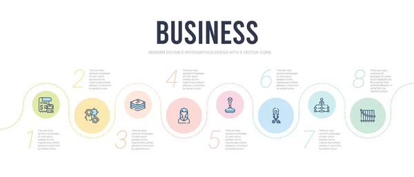 Business concept infographic design template. included deficit, — स्टॉक वेक्टर