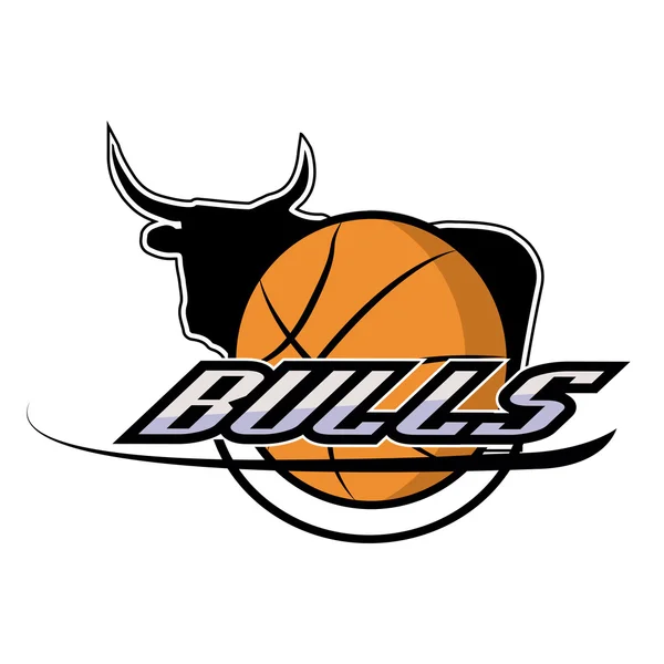 Логотип ретро-баскетбола — стоковый вектор