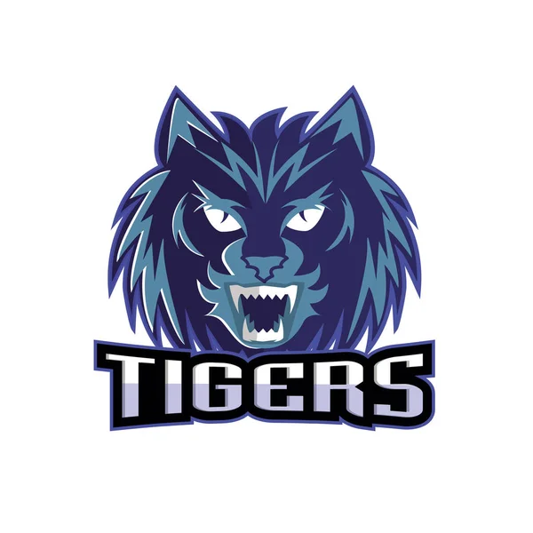 Ομάδα Αθλητισμός λογότυπο τίγρεις — Διανυσματικό Αρχείο