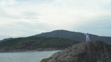 Adam Rock egzersiz Kung Fu dövüş sanatları