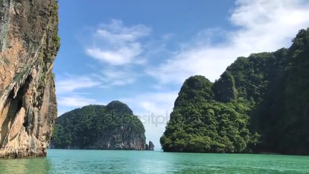 Egzotyczny krajobraz w Tajlandii — Wideo stockowe
