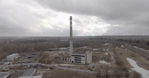 世界末日的工业景观 — 图库视频影像