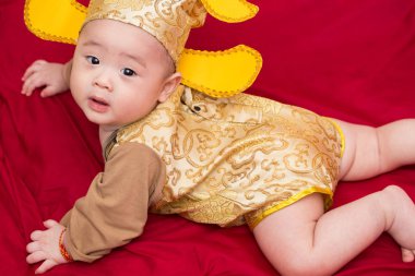 Kostüm Kral Çin Cosplay Asya bebek