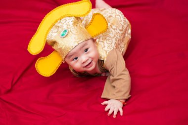 Kostüm Kral Çin Cosplay Asya bebek
