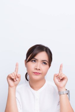 Kadın vardır şaşırtmak ve yukarı dönük