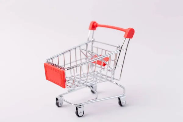 Shopping cart isolated on white background — Stock Photo, Image