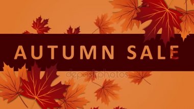 Sonbahar satış yüzde 90 oranında off to düşen yaprakları ile arka plan