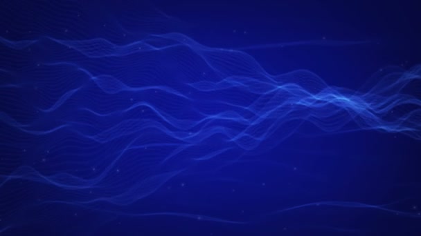 Blue abstract moving background — Stock Video