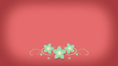 Mutlu Paskalya yumurta, çiçekler ve kelebekler