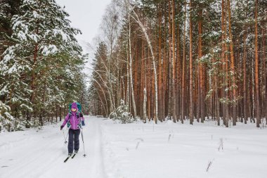 Cross country kayak kış gününde