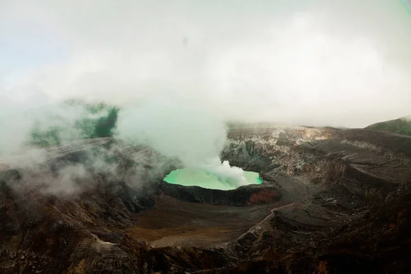 Vulcano kráter tó Poas - Costa Rica — Stock Fotó