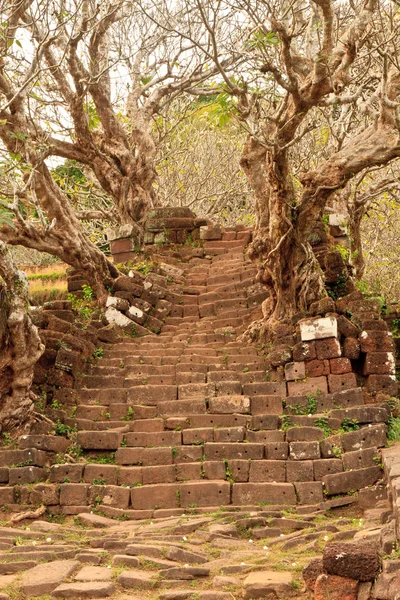 Vat Phou o Wat Phu e en Champasak, sur de Laos — Foto de Stock
