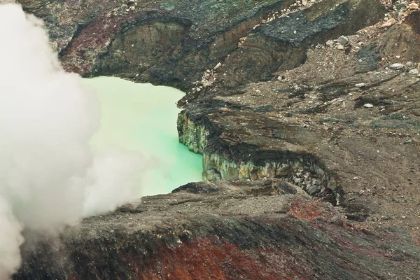 Vulcano kráter tó Poas - Costa Rica — Stock Fotó