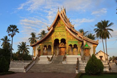 Unesco Dünya Mirası şehir Luang Prabang Buda kompleksleri