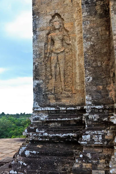 Oude ruïnes Angkor Wat — Stockfoto