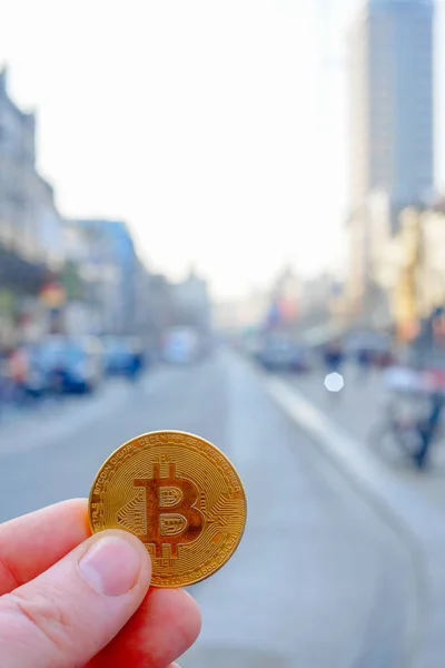 Bitcoin ödeme alışveriş caddesi veya cryptocurrency kullanarak mağaza