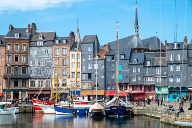 Eski Honfleur Limanı, Normandiya, Fransa