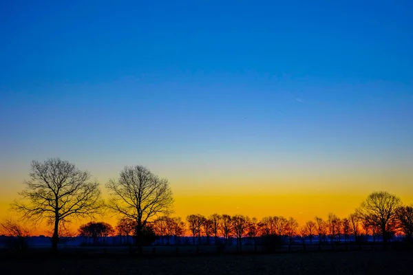 Colorful countryside sunset — Stock Photo, Image