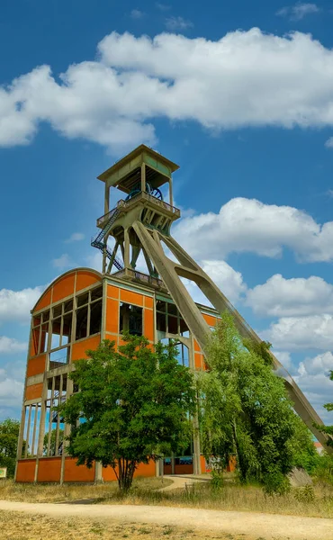 Pithead-Wickelanlage für Kohlebergwerke — Stockfoto